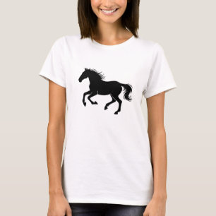 T-shirt Graceful Horse Silhouette en motion