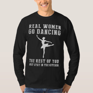 T-shirt Graceful in the Kitchen! Les vraies femmes vont Ba