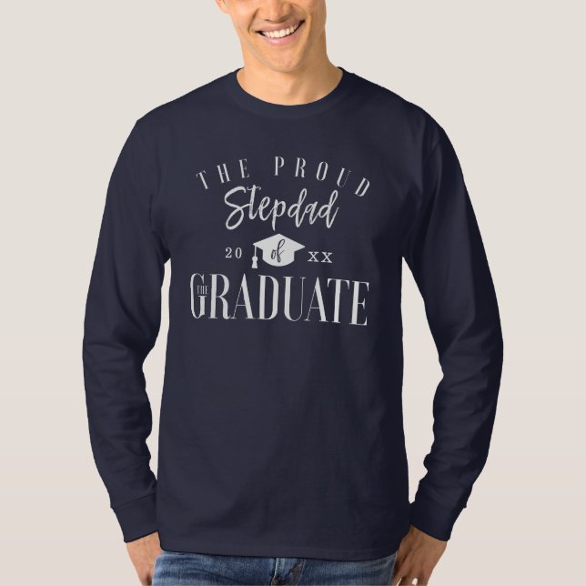 T-shirt Grad Celebration | Fière Stepdad du Diplômé (Devant)