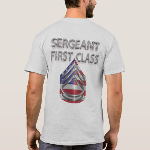 T-shirt Grade personnalisé de sergent de première classe