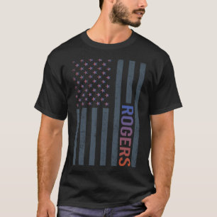 T-shirt Gradient American Flag Rogers