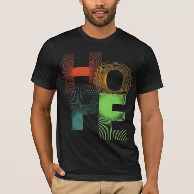 T-shirt Gradient HOPE - Bold & Bright (Devant)