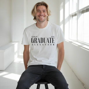 T-shirt Graduate Modern Trendy Class of 2022 Grad Name