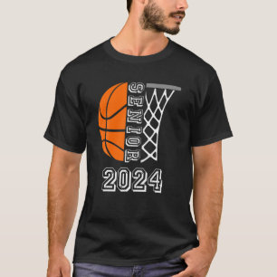 T-shirt Graduate Senior Class 2024 Graduation Basketball P