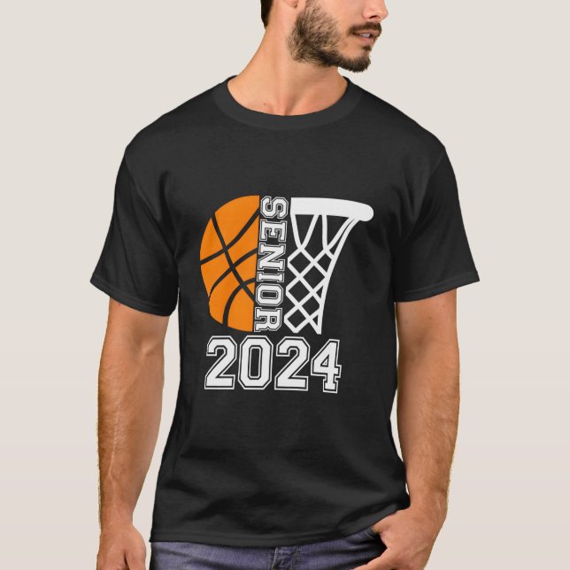 T-shirt Graduate Senior Class Of 2024 Basketball Player Gr (Devant)