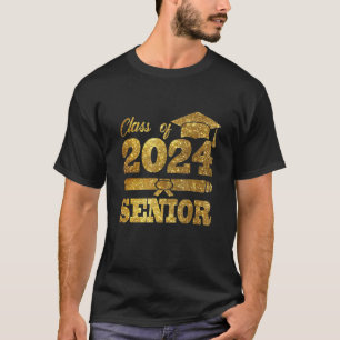 T-shirt Graduation 2024 S Classe De 2024 Senior 24 School