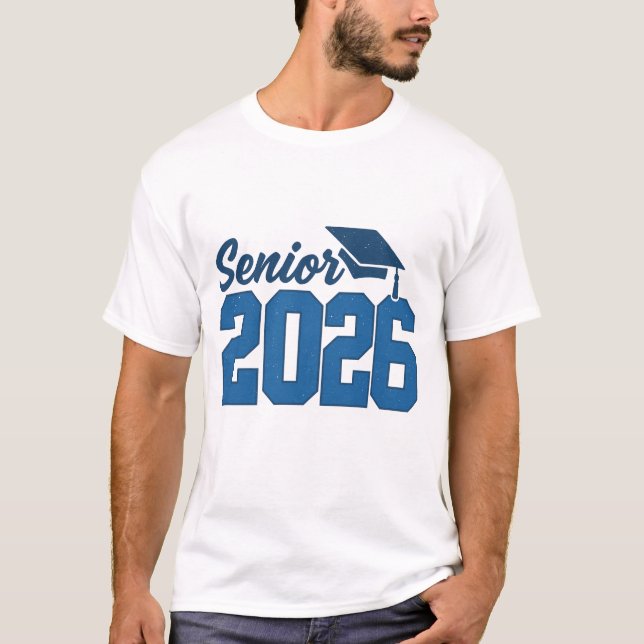 T-shirt Graduation 2026" "Senior Class of 2026" Retro (Devant)