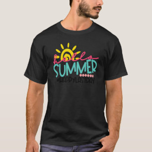T-shirt Graduation Bonjour Été Joyeux Jour Dernier Enfants