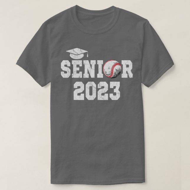 T-shirt Graduation Class 2023 Senior Baseball Player Gradu (Design devant)