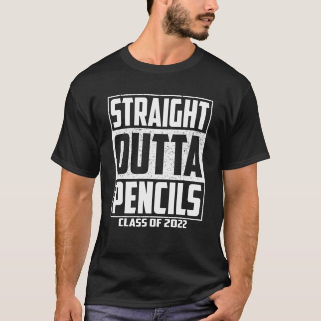 T-shirt Graduation des enfants de Straight Outta Pencils (Devant)