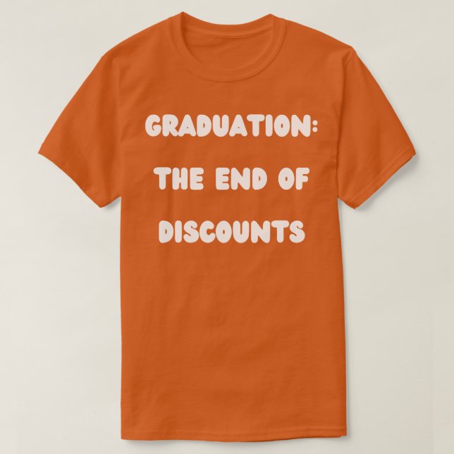 T-shirt Graduation fin des remises 2 (Design devant)