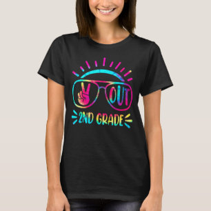 T-shirt Graduation Paix Déconnexion 2e année Tie Dye