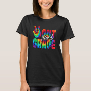 T-shirt Graduation Paix Déconnexion 2e année Tie Dye Gradu