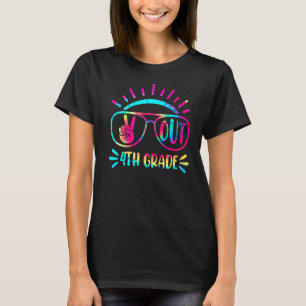 T-shirt Graduation Paix Déconnexion 4e année Tee Dye
