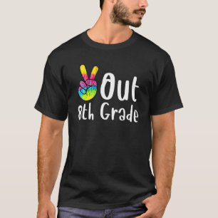 T-shirt Graduation Paix Déconnexion Huitième année Tee Tee