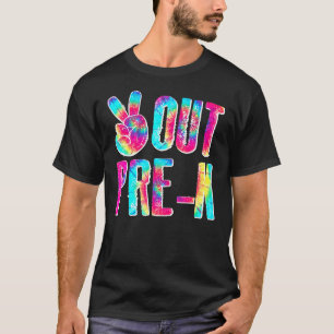 T-shirt Graduation Paix Déconnexion Pré K Tie Dye