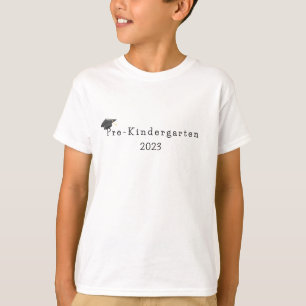 T-shirt Graduation pré-maternelle Casquette noir de 2e ann