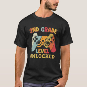 T-shirt Graduation vintage de gamer non verrouillé de 2e a