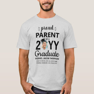 T-shirt Gradué Classe de photo Année Fier Parent Graduatio