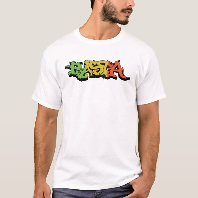 T-shirt Graf Rasta Shirt avec des couleurs de reggae (Devant)