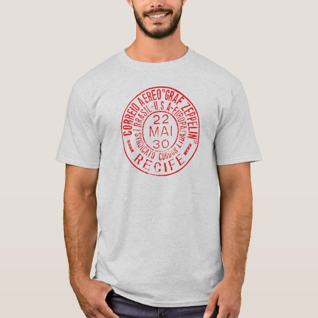 T-shirt Graf Zeppelin Airmail Tee RED (Devant)
