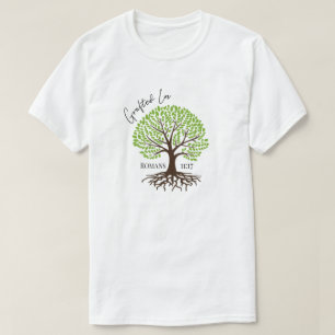 T-shirt Grafé dans Messiah Yeshua arbre de vie vert T-Shi