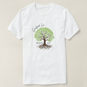 T-shirt Grafé En Jésus Sauveur Arbre vert de vie
