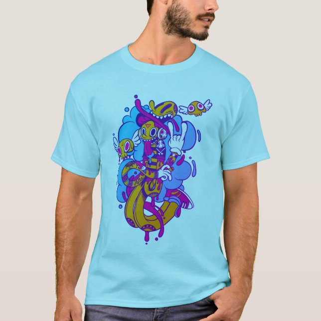 T-shirt Graffiti américain (Devant)