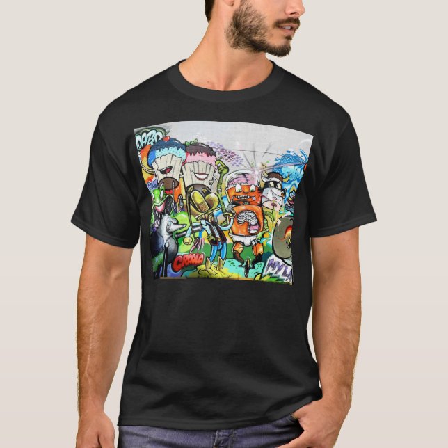 T-shirt Graffiti amusant (Devant)