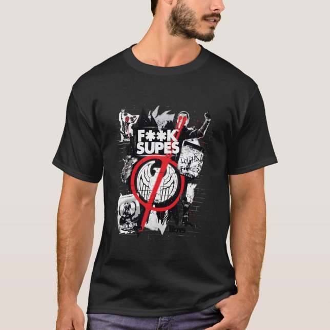 T-shirt Graffiti anti-supes (Devant)