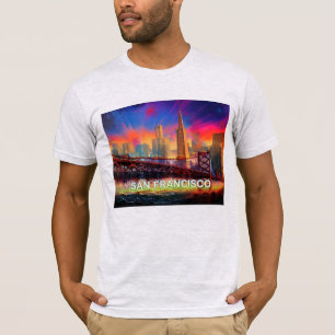 T-shirt Graffiti Art San Francisco Skyline