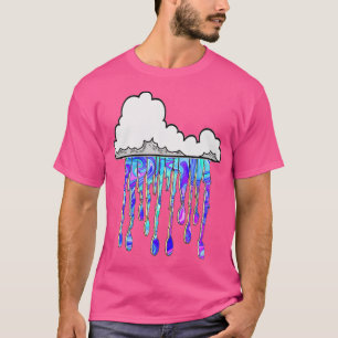 T-shirt Graffiti Cloud Purple Art par LowEndGraphics 1
