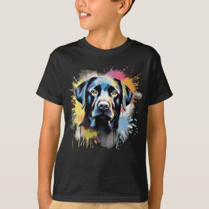 T-shirt Graffiti coloré du Black Lab