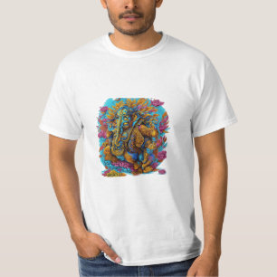 T-shirt graffiti coloré illustration de Lord Ganesh