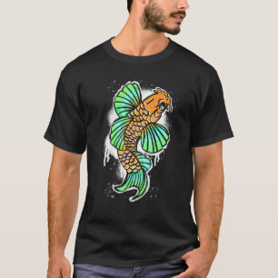 T-shirt Graffiti cool Style japonais Koi Poisson pour tous