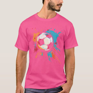 T-shirt Graffiti couleur balle de football