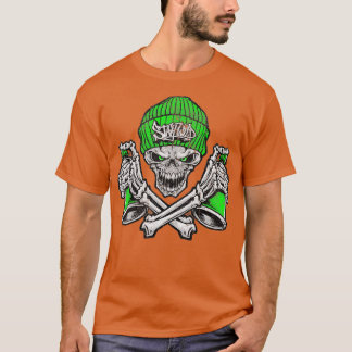 T-shirt Graffiti Crâne Graphique Rue Art Lover