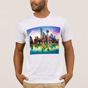T-shirt Graffiti Dallas Skyline