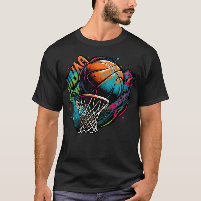 T-shirt Graffiti de basket (Devant)