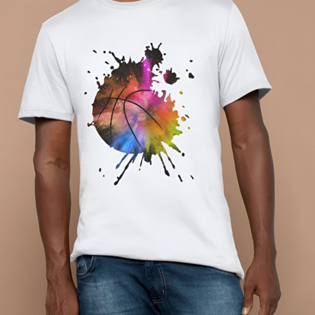 T-shirt graffiti de basket-ball Silhouette (Créateur téléchargé)