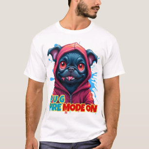 T-shirt Graffiti de Carlin de vampire amusant