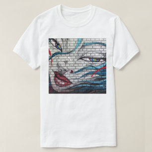 T-shirt Graffiti de fille asiatique