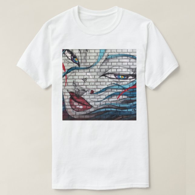 T-shirt Graffiti de fille asiatique  (Design devant)