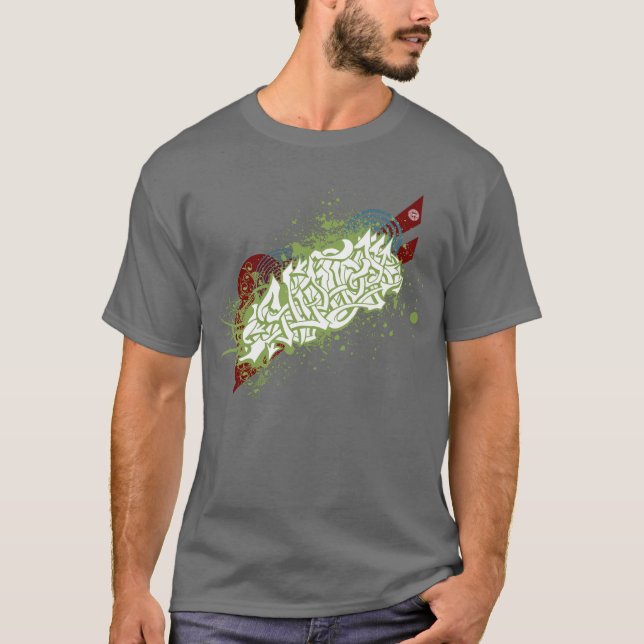 T-shirt Graffiti de hip-hop (Devant)