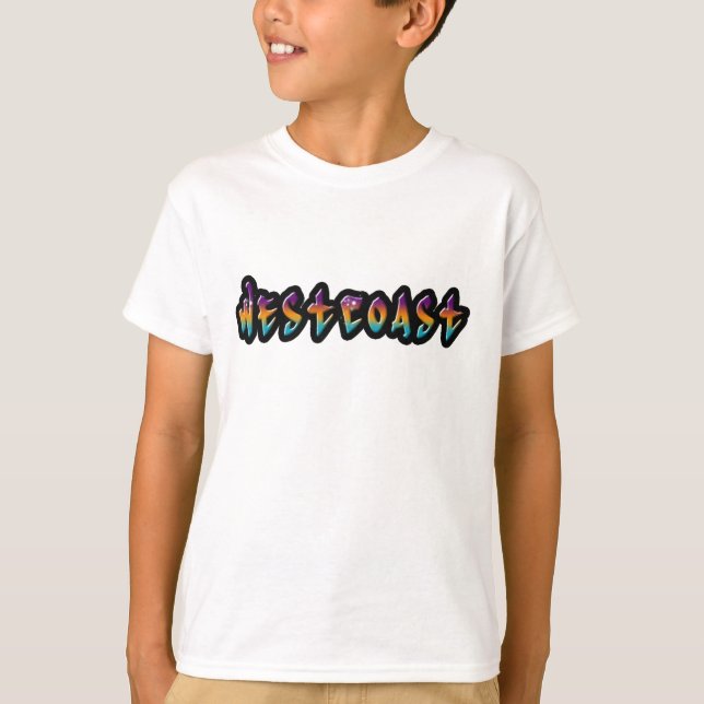 T-shirt Graffiti de la côte ouest (Devant)