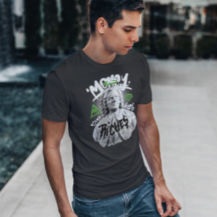 T-shirt Graffiti de la statue de l'argent