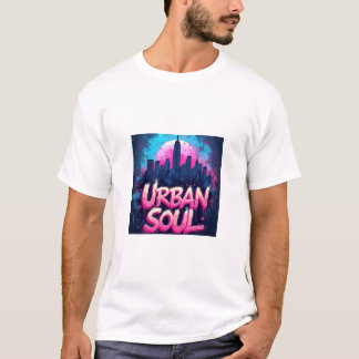T-shirt Graffiti de l'Âme urbaine | Neon Streetwear Digita