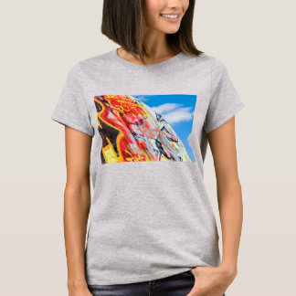 T-shirt graffiti de planète