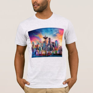 T-shirt Graffiti de Seattle Skyline