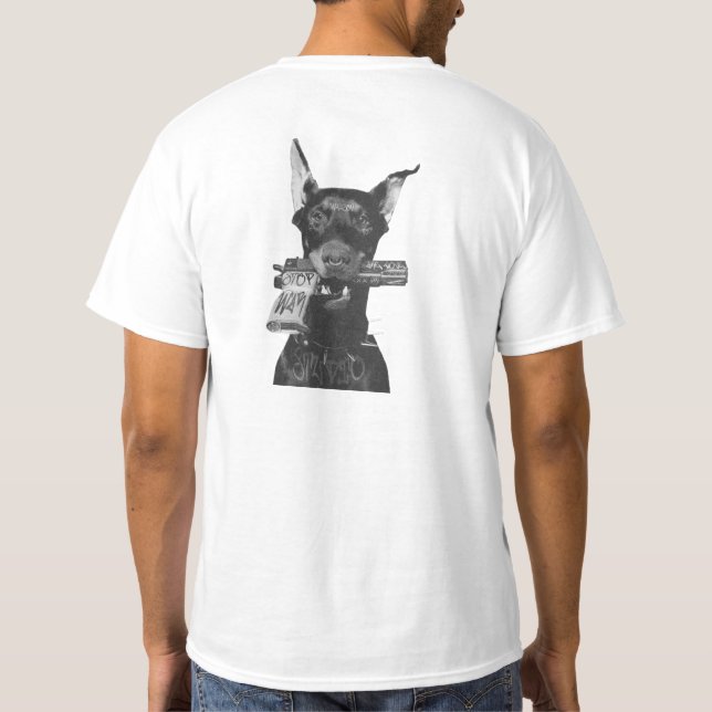 T-shirt Graffiti Doberman Art (Dos)